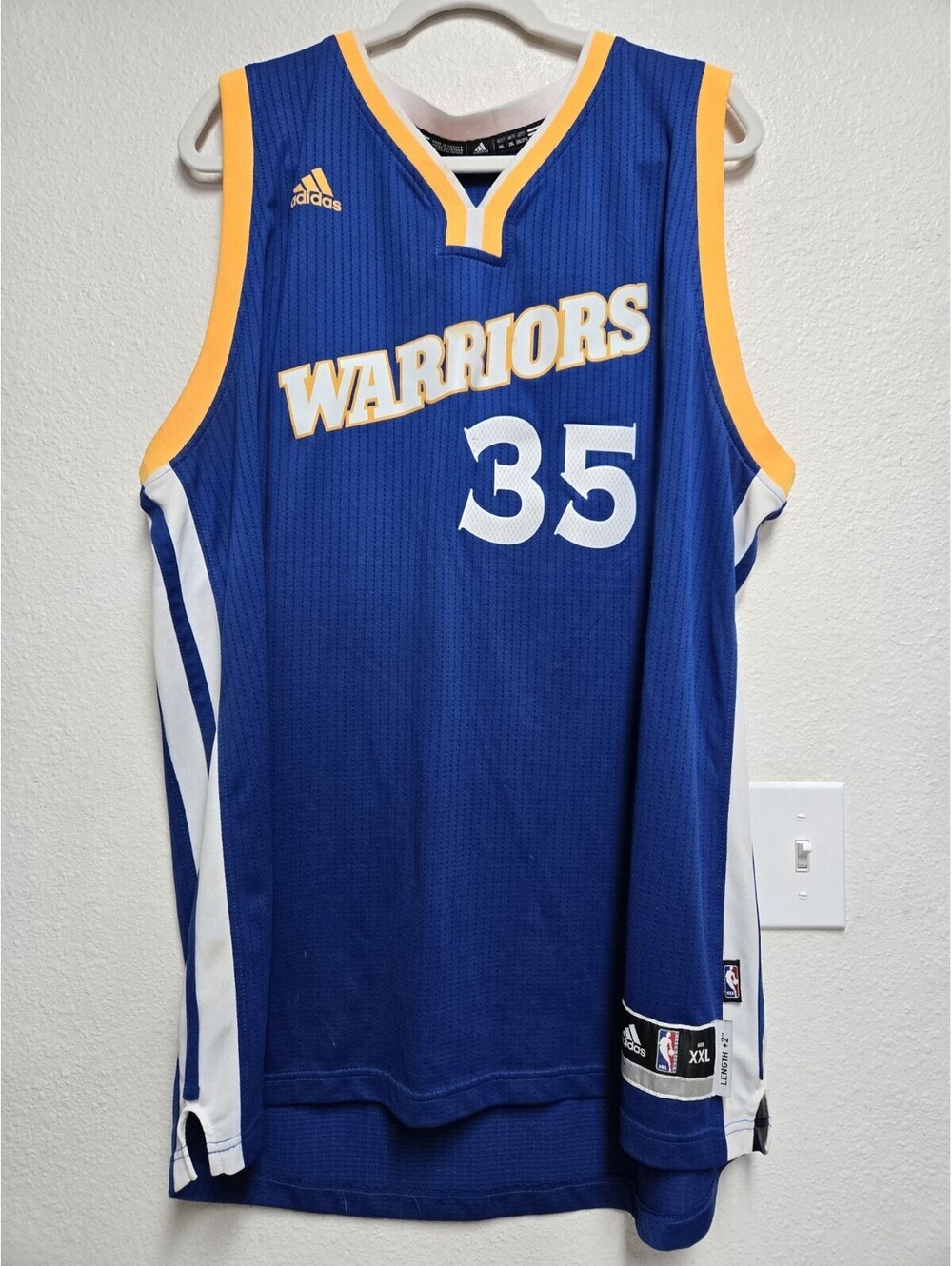 Nike Golden State Warriors Kevin Durant #35 NBA Jersey Blue Size XXL